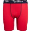 imageReebok Boys Boxer Briefs  3 Pack Athletic Performance Stretch Long Leg Underwear Boxers for Boys with Support Pouch 618RedLight GreyNavy