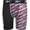 imageReebok Boys Boxer Briefs  3 Pack Performance Stretch Athletic Long Leg Underwear Boxers for Boys with Support Pouch 618Black StripeGreyBlack