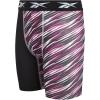 imageReebok Boys Boxer Briefs  3 Pack Performance Stretch Athletic Long Leg Underwear Boxers for Boys with Support Pouch 618Black StripeGreyBlack