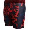 imageReebok Boys Boxer Briefs  3 Pack Performance Stretch Athletic Long Leg Underwear Boxers for Boys with Support Pouch 618Red PrintBlackRed
