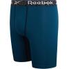 imageReebok Boys Boxer Briefs  3 Pack Performance Stretch Athletic Long Leg Underwear Boxers for Boys with Support Pouch 618Sky BlueBlackLegion Blue