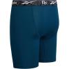 imageReebok Boys Boxer Briefs  3 Pack Performance Stretch Athletic Long Leg Underwear Boxers for Boys with Support Pouch 618Sky BlueBlackLegion Blue