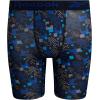 imageReebok Boys Boxer Briefs  3 Pack Performance Stretch Athletic Long Leg Underwear Boxers for Boys with Support Pouch 618Stone GreySurf the WebBlack Print