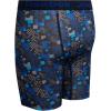 imageReebok Boys Boxer Briefs  3 Pack Performance Stretch Athletic Long Leg Underwear Boxers for Boys with Support Pouch 618Stone GreySurf the WebBlack Print
