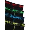 imageReebok Boys Boxer Briefs  4 Pack Performance Stretch Breathable Athletic Underwear Boxers for Boys Sizes 618All Black