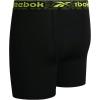 imageReebok Boys Boxer Briefs  4 Pack Performance Stretch Breathable Athletic Underwear Boxers for Boys Sizes 618All Black