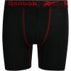 imageReebok Boys Boxer Briefs  4 Pack Performance Stretch Breathable Athletic Underwear Boxers for Boys Sizes 618All Black