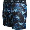imageReebok Boys Boxer Briefs  4 Pack Performance Stretch Breathable Athletic Underwear Boxers for Boys Sizes 618Black PrintBlueBlackBlue Print