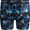 imageReebok Boys Boxer Briefs  4 Pack Performance Stretch Breathable Athletic Underwear Boxers for Boys Sizes 618Black PrintBlueBlackBlue Print