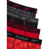 imageReebok Boys Boxer Briefs  4 Pack Performance Stretch Breathable Athletic Underwear Boxers for Boys Sizes 618Black PrintChinese RedTangerine Print