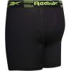 imageReebok Boys Boxer Briefs  4 Pack Performance Stretch Breathable Athletic Underwear Boxers for Boys Sizes 618Black With Contrast