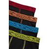 imageReebok Boys Boxer Briefs  4 Pack Performance Stretch Breathable Athletic Underwear Boxers for Boys Sizes 618Black With Contrast