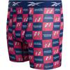 imageReebok Boys Boxer Briefs  4 Pack Performance Stretch Breathable Athletic Underwear Boxers for Boys Sizes 618Blue DepthsBlackStone GreyRasberry Print