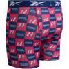 imageReebok Boys Boxer Briefs  4 Pack Performance Stretch Breathable Athletic Underwear Boxers for Boys Sizes 618Blue DepthsBlackStone GreyRasberry Print