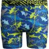 imageReebok Boys Boxer Briefs  4 Pack Performance Stretch Breathable Athletic Underwear Boxers for Boys Sizes 618GreyBlackBright YellowBlue Print