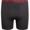 imageReebok Boys Boxer Briefs  4 Pack Performance Stretch Breathable Athletic Underwear Boxers for Boys Sizes 618PrintBlackBlackened PearlTangerine Contrast