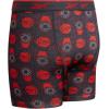 imageReebok Boys Boxer Briefs  4 Pack Performance Stretch Breathable Athletic Underwear Boxers for Boys Sizes 618PrintBlackBlackened PearlTangerine Contrast