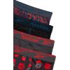 imageReebok Boys Boxer Briefs  4 Pack Performance Stretch Breathable Athletic Underwear Boxers for Boys Sizes 618PrintBlackBlackened PearlTangerine Contrast
