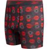 imageReebok Boys Boxer Briefs  4 Pack Performance Stretch Breathable Athletic Underwear Boxers for Boys Sizes 618PrintBlackBlackened PearlTangerine Contrast