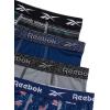 imageReebok Boys Boxer Briefs  4 Pack Performance Stretch Breathable Athletic Underwear Boxers for Boys Sizes 618PrintStone GreyBlue DepthsBlack Print