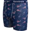 imageReebok Boys Boxer Briefs  4 Pack Performance Stretch Breathable Athletic Underwear Boxers for Boys Sizes 618PrintStone GreyBlue DepthsBlack Print