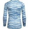 imageReebok Girls Base Layer Set  2 Piece Performance Long Sleeve TShirt and Long Tights Leggings  Underlayer for Girls 614Blue Print