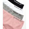 imageReebok Girls Boyshorts Underwear  4 Pack Soft Seamless Girls Panties Boy Shorts  Breathable Panties 616PinkGreyWhiteBlack