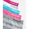 imageReebok Girls Boyshorts Underwear  5 Pack Soft Breathable Panties Boy Shorts Seamless Underwear for Girls Sizes 616Fuchsia StripesWhiteAqua StripesPinkSharkskin Stripes