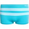imageReebok Girls Boyshorts Underwear  5 Pack Soft Breathable Panties Boy Shorts Seamless Underwear for Girls Sizes 616Fuchsia StripesWhiteAqua StripesPinkSharkskin Stripes