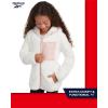 imageReebok Girls Fleece Jacket  Full Zip Sherpa Fleece Hooded Sweatshirt Jacket  Faux Fur Teddy Coat for Girls 716Cream