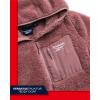 imageReebok Girls Fleece Jacket  Full Zip Sherpa Fleece Hooded Sweatshirt Jacket  Faux Fur Teddy Coat for Girls 716Dusty Rose Pink