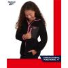 imageReebok Girls Fleece Jacket  Full Zip Sherpa Fleece Hooded Sweatshirt Jacket  Faux Fur Teddy Coat for Girls 716Jet Black