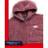 imageReebok Girls Fleece Jacket  Full Zip Sherpa Fleece Hooded Sweatshirt Jacket  Faux Fur Teddy Coat for Girls 716Rose Pink
