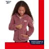 imageReebok Girls Fleece Jacket  Full Zip Sherpa Fleece Hooded Sweatshirt Jacket  Faux Fur Teddy Coat for Girls 716Rose Pink