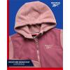 imageReebok Girls Fleece Jacket  Polar Fleece Hoodie Sweatshirt Jacket  Lightweight Coat for Girls 416Dusty Rose Pink