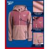 imageReebok Girls Fleece Jacket  Polar Fleece Hoodie Sweatshirt Jacket  Lightweight Coat for Girls 416Dusty Rose Pink