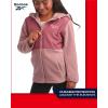 imageReebok Girls Fleece Jacket  Polar Fleece Hoodie Sweatshirt Jacket  Lightweight Coat for Girls 416Dusty Rose Pink
