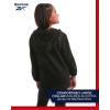 imageReebok Girls Fleece Jacket  Polar Fleece Hoodie Sweatshirt Jacket  Lightweight Coat for Girls 416Jet Black