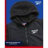 imageReebok Girls Fleece Jacket  Polar Fleece Hoodie Sweatshirt Jacket  Lightweight Coat for Girls 416Jet Black