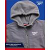 imageReebok Girls Fleece Jacket  Polar Fleece Hoodie Sweatshirt Jacket  Lightweight Coat for Girls 416Med Grey