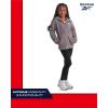 imageReebok Girls Fleece Jacket  Polar Fleece Hoodie Sweatshirt Jacket  Lightweight Coat for Girls 416Med Grey