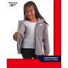 imageReebok Girls Fleece Jacket  Polar Fleece Hoodie Sweatshirt Jacket  Lightweight Coat for Girls 416Med Grey