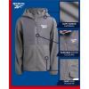 imageReebok Girls Fleece Jacket  Polar Fleece Hoodie Sweatshirt Jacket  Lightweight Coat for Girls 416Med Grey