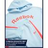 imageReebok Girls Jogger Set  2 Piece Matching Sweat Set with Pullover Hoodies and Athletic Joggers for GirlsCrystal Blue