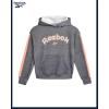 imageReebok Girls Jogger Set  2 Piece Matching Sweat Set with Pullover Hoodies and Athletic Joggers for GirlsDark Grey Heather