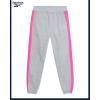 imageReebok Girls Jogger Set  2 Piece Matching Sweat Set with Pullover Hoodies and Athletic Joggers for GirlsLight Grey Heather