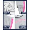 imageReebok Girls Jogger Set  2 Piece Matching Sweat Set with Pullover Hoodies and Athletic Joggers for GirlsLight Grey Heather