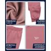 imageReebok Girls Jogger Set  2 Piece Matching Sweat Set with Pullover Hoodies and Athletic Joggers for GirlsMauve