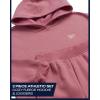 imageReebok Girls Jogger Set  2 Piece Matching Sweat Set with Pullover Hoodies and Athletic Joggers for GirlsMauve