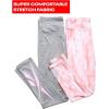 imageReebok Girls Leggings  2 Pack Active Performance Sports Tights Size 716Neon Tie DyeHeather Grey